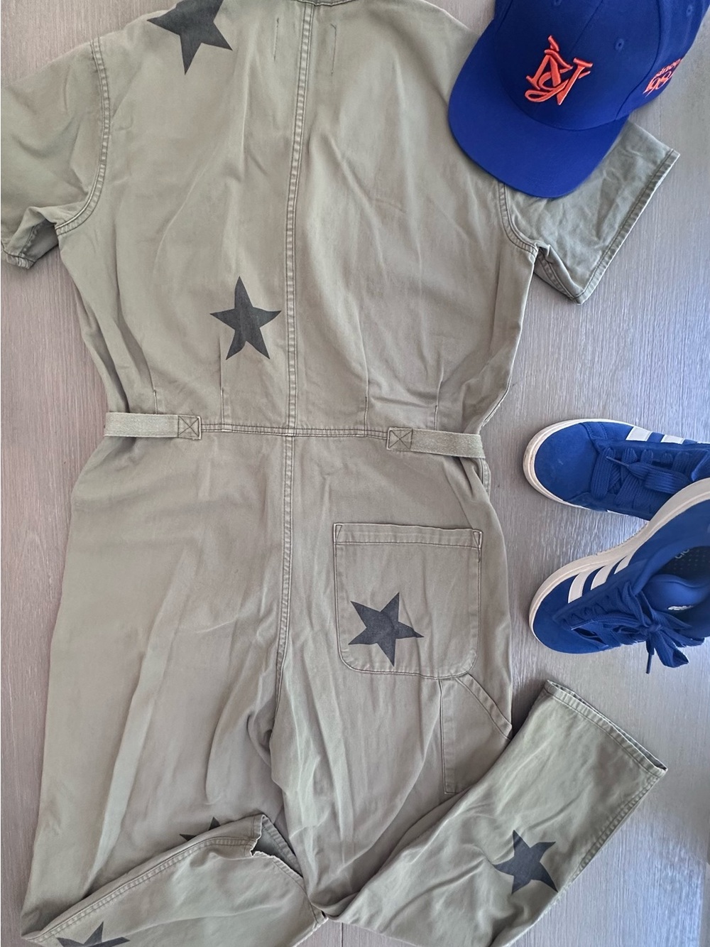 Pistola Women’s Utility Jumpsuit with Black Star Prints - Picture 5 of 6